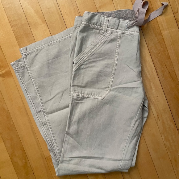 like new Hei Hei from Anthropologie light purple/gray cotton/linen blend pants 4 - Picture 6 of 6